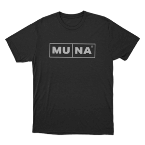 Muna Logo Unisex T Shirt Black